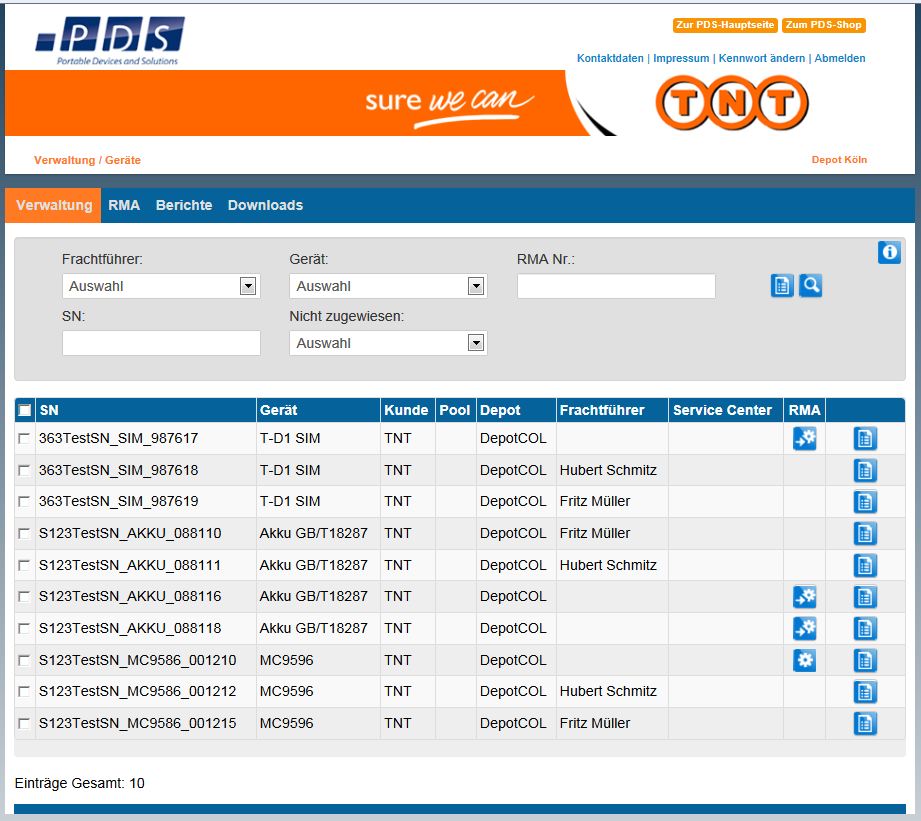 Komplettpaket Fur Tnt Express Pds Entwicklungs Und Service Gmbh